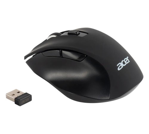 Мышь компьютерная/ Беспроводная мышь Acer OMR140 оптическая (1600dpi) (6but) black Мышь компьютерная/ Беспроводная мышь Acer OMR140 оптическая (1600dpi) (6but) black