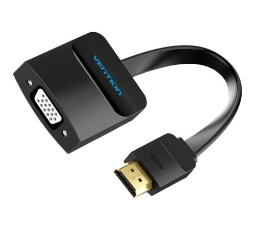Мультимедиа конвертер Vention HDMI > VGA + аудио, гибкий, плоский Мультимедиа конвертер Vention HDMI > VGA + аудио, гибкий, плоский