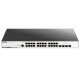 Коммутатор D-Link Управляемый L2 коммутатор, 24x1000Base-T, 4x1000Base-X SFP, защита от статического электричества до 6 кВ, CLI, консольный порт RJ-45, RPS, поддержка Dying Gasp