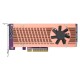Плата расширения/ QNAP QM2-2P-384A 2 x M.2 22110 or 2280 PCIe (Gen3 x8) NVMe SSD slots. Low-profile flat and Full-height brackets included.