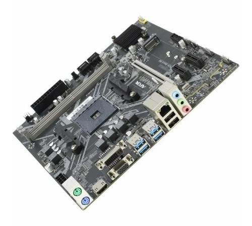 Материнская плата/ MB AFOX AMD B450 AM4, 2xDDR4(32GB), 1xPCIe 3.0x16, 2xPCIe x1, 1xHDMI, 1xD-Sub, 1xLAN(1GbE), 4xSATA, 1xM.2, 2xUSB 3.0, 4xUSB 2.0, mATX Материнская плата/ MB AFOX AMD B450 AM4, 2xDDR4(32GB), 1xPCIe 3.0x16, 2xPCIe x1, 1xHDMI, 1xD-Sub, 1xLAN(1GbE), 4xSATA, 1xM.2, 2xUSB 3.0, 4xUSB 2.0, mATX