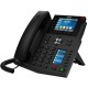 SIP-Телефон Fanvil X5U, 16 SIP-акк., 3,5", 480x320 Цвет. экран, POE, БП в комп., 2x1 Gbps, BT 4.2, Чёрный