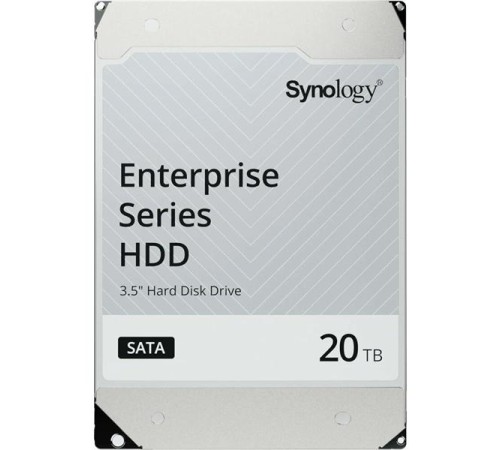 Жесткий диск Synology HDD SATA 3,5" 20Tb, 7200 rpm, 512Mb buffer, MTTF 2,5M, 1YW