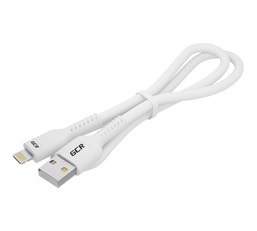 GCR Кабель 0.5m USB AM/Lightning - поддержка всех IOS, MFi, белый, GCR-54250