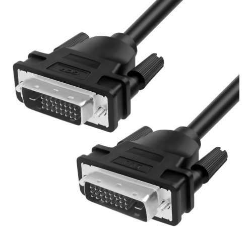 Greenconnect Кабель DVI-D 10.0m, черный, позолоченные контакты, ферритовое кольцо, OD 8.5mm, 28/28 AWG, DVI/DVI, 25M/25M, GCR-DM2DMC2-10.0m, двойной экран Greenconnect Кабель DVI-D 10.0m, черный, позолоченные контакты, ферритовое кольцо, OD 8.5mm, 28/28 AWG, DVI/DVI, 25M/25M, GCR-DM2DMC2-10.0m, двойной экран