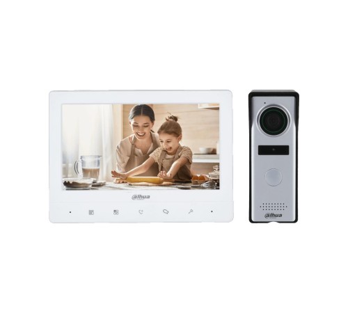 Комплект из 2х устройств Dahua: DHI-VTH1020J-T + DHI-VTO1000J (Мятая упаковка)