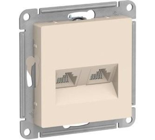 ATLASDESIGN РОЗЕТКА двойная компьютерная RJ45+RJ45, кат.5E, механизм, БЕЖЕВЫЙ ATLASDESIGN РОЗЕТКА двойная компьютерная RJ45+RJ45, кат.5E, механизм, БЕЖЕВЫЙ