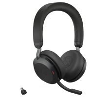 Гарнитура беспроводная/ Jabra Evolve2 75, Link380c MS Stereo Black