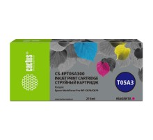 -/ Картридж струйный Cactus CS-EPT05A300 T05A3 пурпурный (215мл) для Epson WorkForce Pro WF-C878/C879