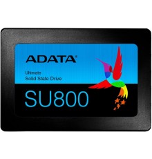 Твердотельный накопитель/ ADATA SSD Ultimate SU800, 256GB, 2.5" 7mm, SATA3, 3D TLC, R/W 560/520MB/s, IOPs 80 000/85 000, DRAM buffer 256MB, TBW 200, DWPD 0.7 (3 года)