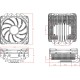 Кулер для процессора/ CPU Cooler ID-COOLING IS-40X V3 WHITE (95W, 4-pin PWM, 45mm, Al, 4x6mm, 1x92mm, 46CFM, 35.2dBA, 2800RPM, S: 1851/1700/1200/115X, AM5/AM4, White)