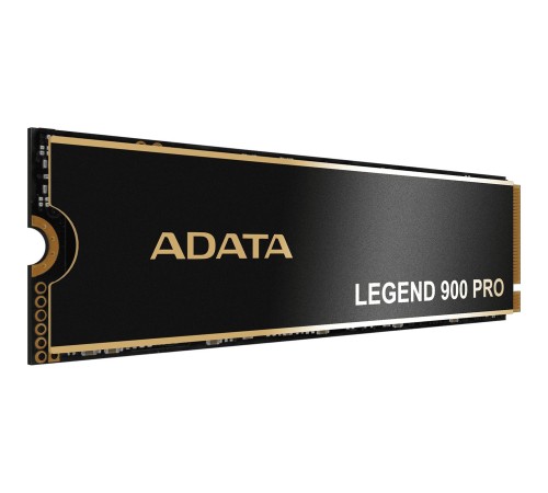 Твердотельный накопитель/ ADATA SSD LEGEND 900 PRO, 4000GB, M.2(22x80mm), NVMe 1.4, PCIe 4.0 x4, 3D NAND, R/W 7400/6500MB/s, IOPs н.д./н.д., TBW 2400, DWPD 0.3 (5 лет)