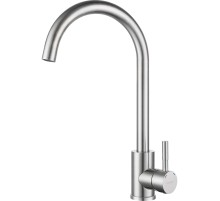 Смеситель GRANFEST GRANFEST QUARZ Смеситель для кухни, U-образный, нержавеющая сталь