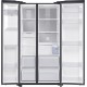 Холодильник Samsung/ 178x91.2.x71.6, 660/240 л, Диспенсер льда и воды, Metal Cooling, No Frost, side by side, матовый черный