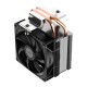 Кулер для процессора/ CPU Cooler PCCooler R200 (110W, 3-pin, 133mm, Al/Cu, 2x6mm, 1x92mm, 40.94CFM, 30dBA, 2200RPM, S: 1851/1700/1200/115X, AM5/AM4, silver, black)