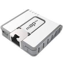 Точка доступа wi-fi MikroTik mAP lite with 650Mhz CPU, 64MB RAM, 1xLAN, built-in Dual Chain 2.4Ghz 802.11bgn Dual Chain wireless with integrated antennas, RouterOS L4, plastic case, PSU (царапины, потертости, после СЦ)