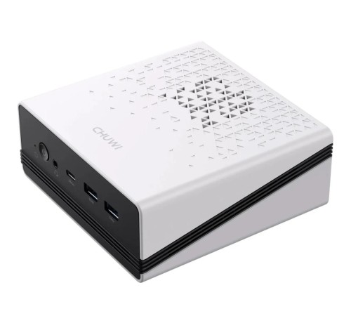 Компьютер/ Chuwi Ubox  AMD Ryzen 5 6600H(3.3Ghz)/16384Mb/512PCISSDGb/Int:AMD Radeon/BT/WiFi/war 1y/1.35kg/Iron Gray/Win11Pro + DDR5 (SODIMM MAX 64GB)(RAM slot*2)/USB2.0*1/USB3.2G1*3/Type-C*1(DP,PD)/HDMI*1/DP*1/RJ45*2/WIFI6,BT5.