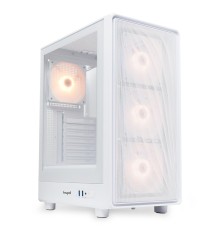 Корпус без блока питания/ Case HSPD M510, Mesh Mid Tower, White, TG, 0.5 SPCC, 4x120mm ARGB (Orbis F1) ATX, mATX, mITX 180/280/160mm 1x2.5", 1x3.5", 7xPCI 2xUSB-A 3.0 517x277x418mm