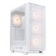Корпус без блока питания/ Case HSPD M510, Mesh Mid Tower, White, TG, 0.5 SPCC, 4x120mm ARGB (Orbis F1) ATX, mATX, mITX 180/280/160mm 1x2.5", 1x3.5", 7xPCI 2xUSB-A 3.0 517x277x418mm