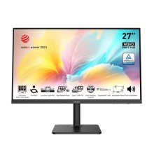 Монитор MSI Modern MD272QXP 27" 16:9 WQHD(2560x1440) IPS Flat,1ms(MPRT),HDR 400,1000:1,100M:1,400nit,178/178,HDMI,DP,2xUSB Type-A,USB Type-B,USB Type-C,Speaker,Tilt,Swivel,Height,Pivot,100Hz,Black,1y war-ty