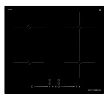 Варочная поверхность Kuppersberg/ Варочная поверхность Kuppersberg, индукция, High-Tech, 59 см, 9 уровней мощности, блокировка управления, автоматическое отключение, Inverter, таймер, Booster, Flexi-zone, слайдерное управление, цвет черный