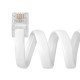 GCR Телефонный шнур витой для трубки 1.5m, RJ9 4P4C (джек) белый, GCR-53089