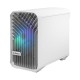 Корпус ПК без блока питания/ Case Fractal Design Torrent Nano RGB TG Clear Tint, Mini-Tower, 1x180mm RGB, 2xUSB-A 3.2 + 1xUSB 3.2 Type-C mITX, mDTX White