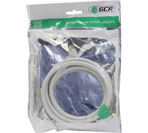 GCR Кабель 2.0m антенный (коаксиальный) Male F81 резьба / TV M угловой, GCR-52340 GCR Кабель 2.0m антенный (коаксиальный) Male F81 резьба / TV M угловой, GCR-52340