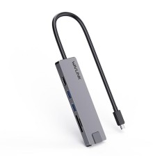 Док-станция Docking Station WAVLINK USB-C  Travel Mini/100W PowerDelivery/ 1xUSB3.0/1xUSB2.0/1xHDMI 4K 30HZ/1xGigabit LAN/SD/Micro SD Card Reader
