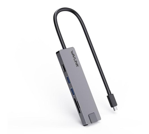 Док-станция Docking Station WAVLINK USB-C Travel Mini/100W PowerDelivery/ 1xUSB3.0/1xUSB2.0/1xHDMI 4K 30HZ/1xGigabit LAN/SD/Micro SD Card Reader Док-станция Docking Station WAVLINK USB-C Travel Mini/100W PowerDelivery/ 1xUSB3.0/1xUSB2.0/1xHDMI 4K 30HZ/1xGigabit LAN/SD/Micro SD Card Reader