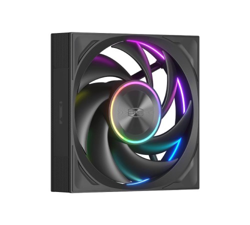 Кулер для корпуса/ Case Cooler PCCooler F7 X120 ARGB BK (120x120x28mm, 4-pin PWM, ARGB, 83CFM, 33.1dBA, 3000RPM, Black)