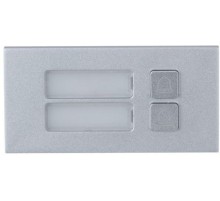 Вызывной модуль с 2-мя кнопками Материал: Металл; Питание DC 5В; Рабочая температура:-20C+60C; Габаритные размеры: 100мм 49.9 мм 28.5 мм