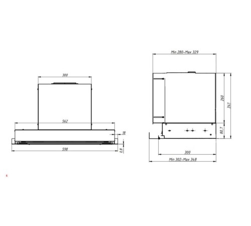Вытяжка Franke T-FORM CR 60/ Best, Вытяжка T-FORM CR, 60 см, 1000 м3/ч, хром