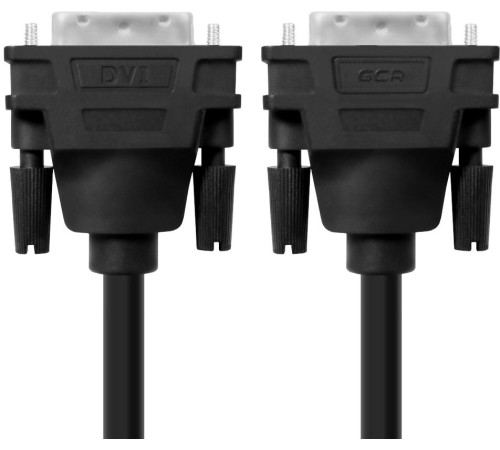 Greenconnect Кабель DVI-D 10.0m, черный, позолоченные контакты, ферритовое кольцо, OD 8.5mm, 28/28 AWG, DVI/DVI, 25M/25M, GCR-DM2DMC2-10.0m, двойной экран Greenconnect Кабель DVI-D 10.0m, черный, позолоченные контакты, ферритовое кольцо, OD 8.5mm, 28/28 AWG, DVI/DVI, 25M/25M, GCR-DM2DMC2-10.0m, двойной экран