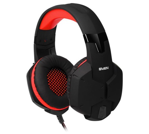 Игровые стереонаушники с микрофоном SVEN AP-G988MV, черный-красный Игровые стереонаушники с микрофоном SVEN AP-G988MV, черный-красный