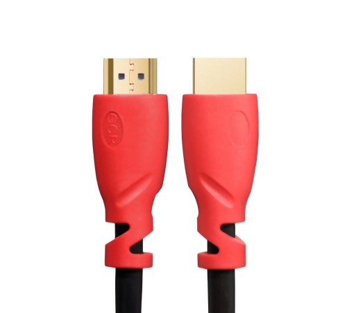 Greenconnect Кабель 10.0m HDMI версия 2.0, HDR 4:2:0, Ultra HD, 4K 60 fps 60Hz/5K*30Hz, 3D, AUDIO, 18.0 Гбит/с, 28/28 AWG, OD7.3mm, тройной экран, черный, красные коннекторы, GCR-HM351-10.0m Greenconnect Кабель 10.0m HDMI версия 2.0, HDR 4:2:0, Ultra HD, 4K 60 fps 60Hz/5K*30Hz, 3D, AUDIO, 18.0 Гбит/с, 28/28 AWG, OD7.3mm, тройной экран, черный, красные коннекторы, GCR-HM351-10.0m