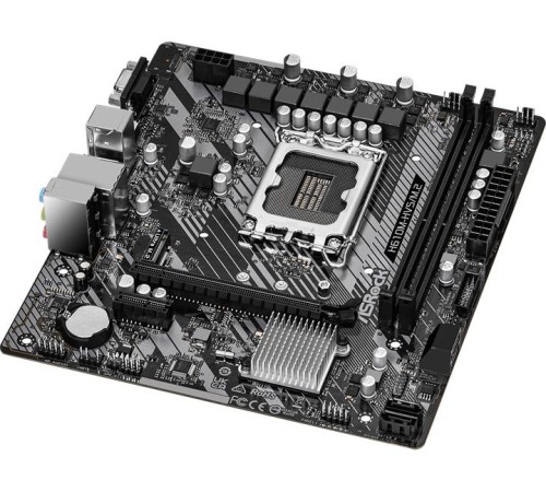 Материнская плата ASROCK H610M-HVS/M.2 R2.0, LGA1700, H610, 2*DDR4, 4*SATA, 1*M.2, 2*USB 3.2, 4*USB 2.0, 1*PCIx16, 1*PCIx1, D-Sub+HDMI, mATX