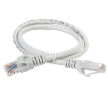 Коммутационный шнур (патч-корд), кат.6 UTP, LSZH, 1м, серый