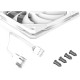 Кулер для корпуса/ Case Cooler ID-COOLING TF-12015-W (120x120x15mm, 4-pin PWM, 67.58CFM, 32.3dBA, 2200RPM, White)