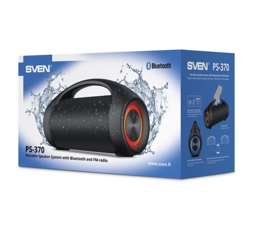 Колонки АС SVEN 370, черный (6 Вт, питание USB, подсветка)