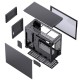 Корпус без блока питания/ Case JONSBO D31 MESH, Mini-Tower, TG, no fan, 1xUSB-A 3.2 + 1xUSB-C 3.2, mATX, mDTX, mITX Black