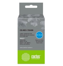 -/ Картридж ленточный Cactus CS-M21-750499 черный для Brady BMP21-PLUS, BMP21-LAB