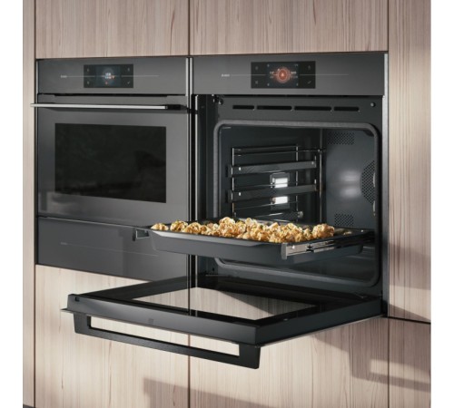 Встраиваемый духовой шкаф ASKO/ 741124, Встраиваемый духовой шкаф ASKO, объем 71 л, сенсорное управление, дисплей, телескопические направляющие, пиролиз, термощуп, дверь SoftClose, максимальная температура духовки 300 градусов, энергоэффективность А+, цве