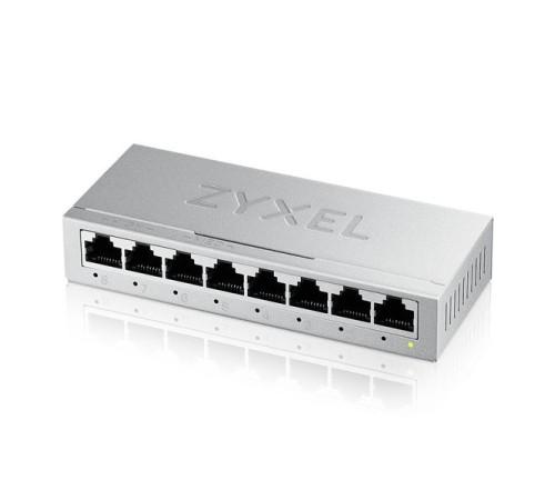 Коммутатор Коммутатор Zyxel GS-108B v5, 8 портов 1000 Мбит/с, настольный, металлический корпус