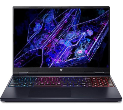 Ноутбук/ ACER Predator Helios 16 PH16-72-921Y 16"(2560x1600 (матовый) IPS)/Intel Core i9 14900HX(2.39Ghz)/32768Mb/2TbPCISSDGb/noDVD/Ext:nVidia GeForce RTX4070(8192Mb)/Cam/BT/WiFi/65WHr/war 1y/2.4kg/Black/NoOS
