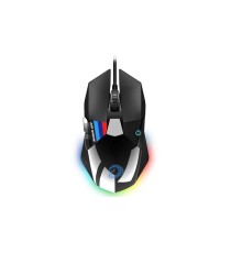 Мышь игровая проводная Dareu A970 Black Knight (черный с глянцевым покрытием), DPI 800/1600/2400(Default)/6400/18000, подсветка RGB, размер 131x71.7x40.5мм, 1,8м