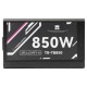 Блок питания 850W/ Power Supply Thermalright, 850W 80+ Bronze (ATX, 3.0, PCIe 5.0, Full modular, 1x24(20+4)pin, 2xCPU 8(4+4)pin, 4xPCIe*2 8(6+2)pin, 3xSATA3, 1x12+4pin (12VHPWR PCIe 5.0 12+4pin 600mm), 3xMOLEX4pin, Active, 120x120mm, 150x140x86mm, APFC, b