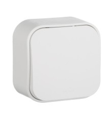 Quteo Переключатель 10A 1-клав., белый