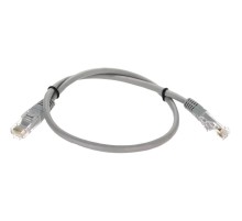 Патчкорд/ Патчкорд литой "Telecom" UTP кат.5е 0,5м серый