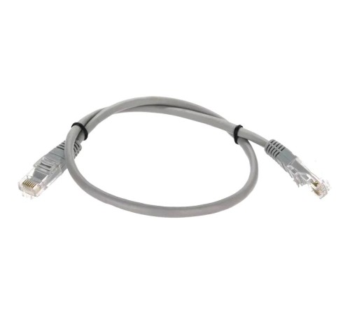 Патчкорд/ Патчкорд литой "Telecom" UTP кат.5е 0,5м серый
